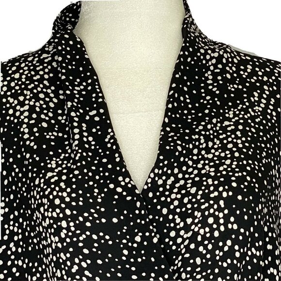 Pleione S Long Sleeve Pullover Wrap Front Blouse - Picture 5 of 8